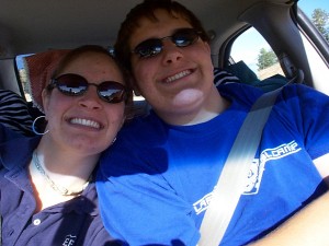 Traveling Siblings - Amaree and Seth on their way to Montana in July 2004