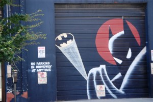 Batman mural in Louisville on Main Street