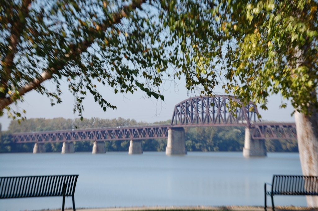 The Fourteenth Street Bridge - a railroad bridge crossing the Ohio River