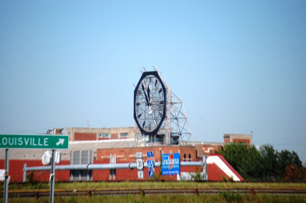Giant Colgate Clock in Clarksville, IN