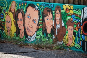 Detail of Noah Church mural in Louisville.  Not sure who all of these folks are...