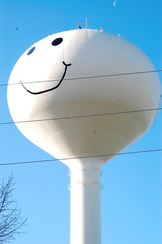 The Smiley Water Tower of Grand Forks, ND