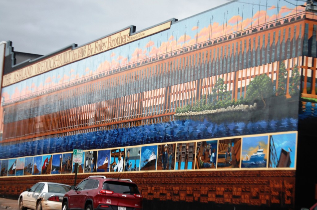 The Ashland Oredock Mural in Ashland, WI