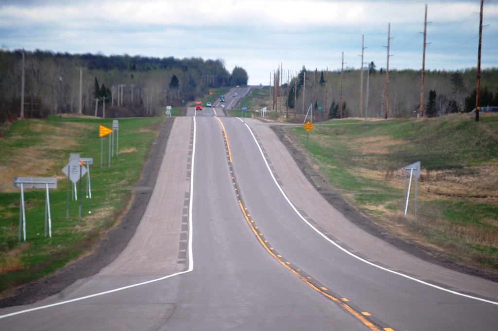 US Route 2 east of Floodwood, MN