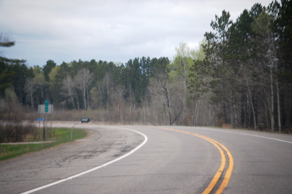 US Route 2 in northern Minnesota between Floodwood and Grand Rapids