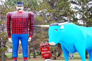 Paul Bunyan and Babe in Bemidji, MN