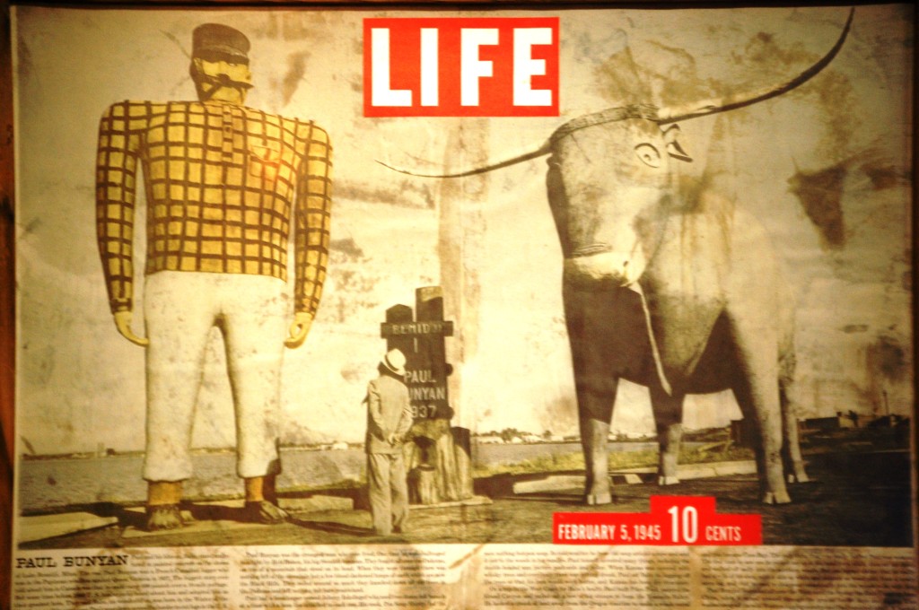 Life Magazine article on Bemidji and Paul Bunyan statue in February 1945