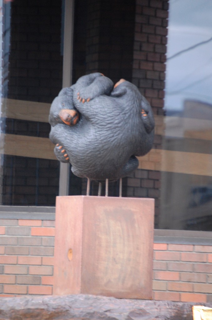 "Bear's Ball" by Paul Albright - part of the 2014 Sculpture Walk in Bemidji