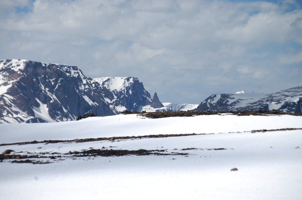 A scene from the 'Top of the World" looking down on the Beartooth Range