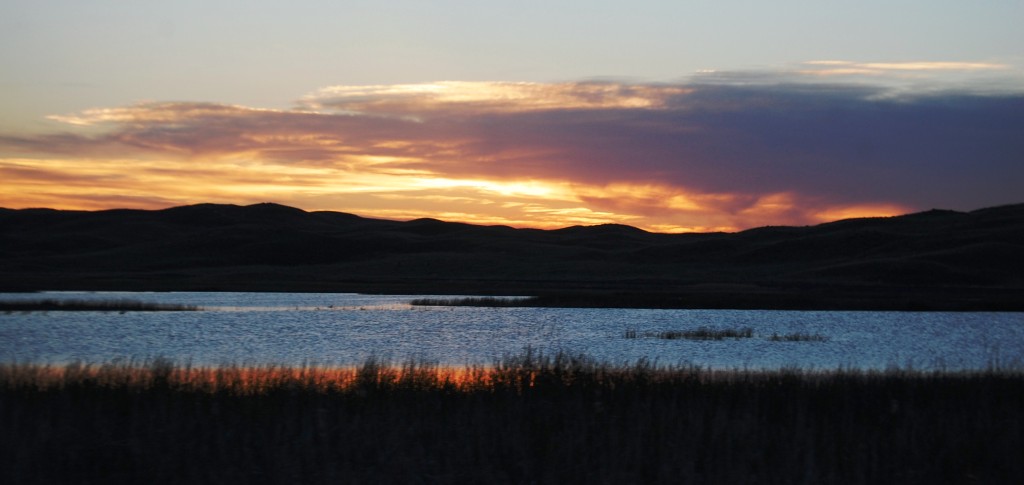 Sunset along Nebraska Hwy 2 in the Sandhills