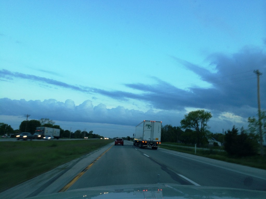 Unique Clouds at 6:30 AM heading east on I-74 in central Indiana