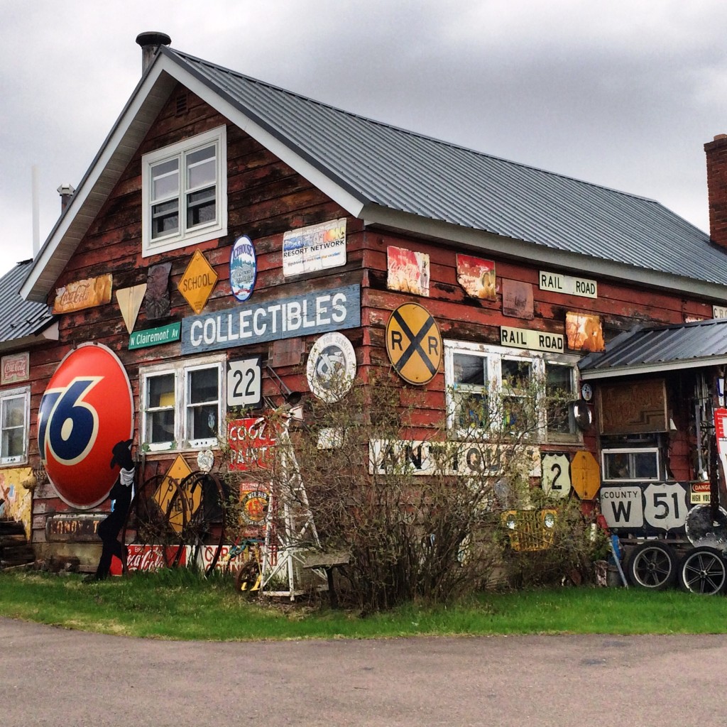 Boudreau's Antiques and Collectibles on US Hwy 2 east of Ashland, WI