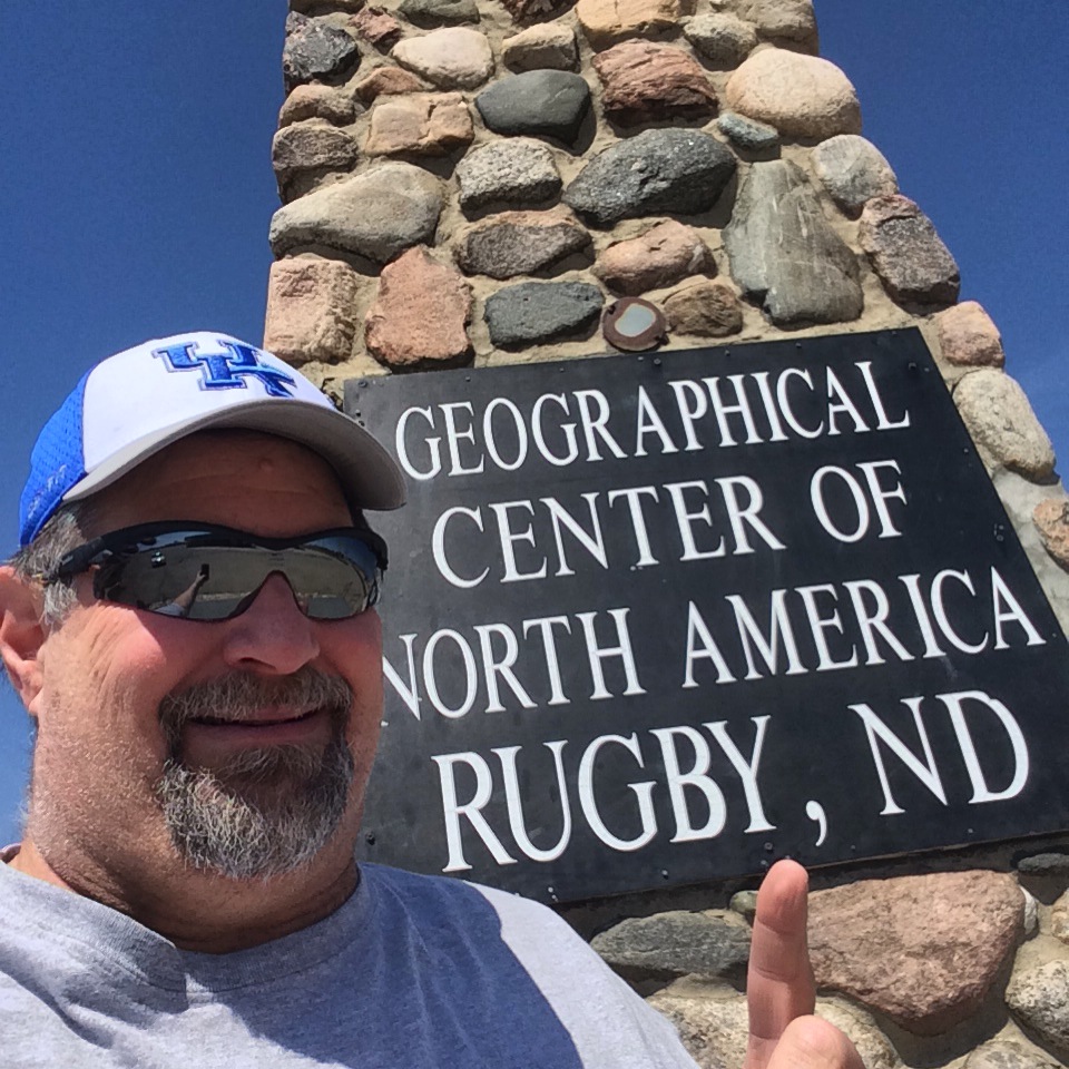 Selfie at Rugby, ND