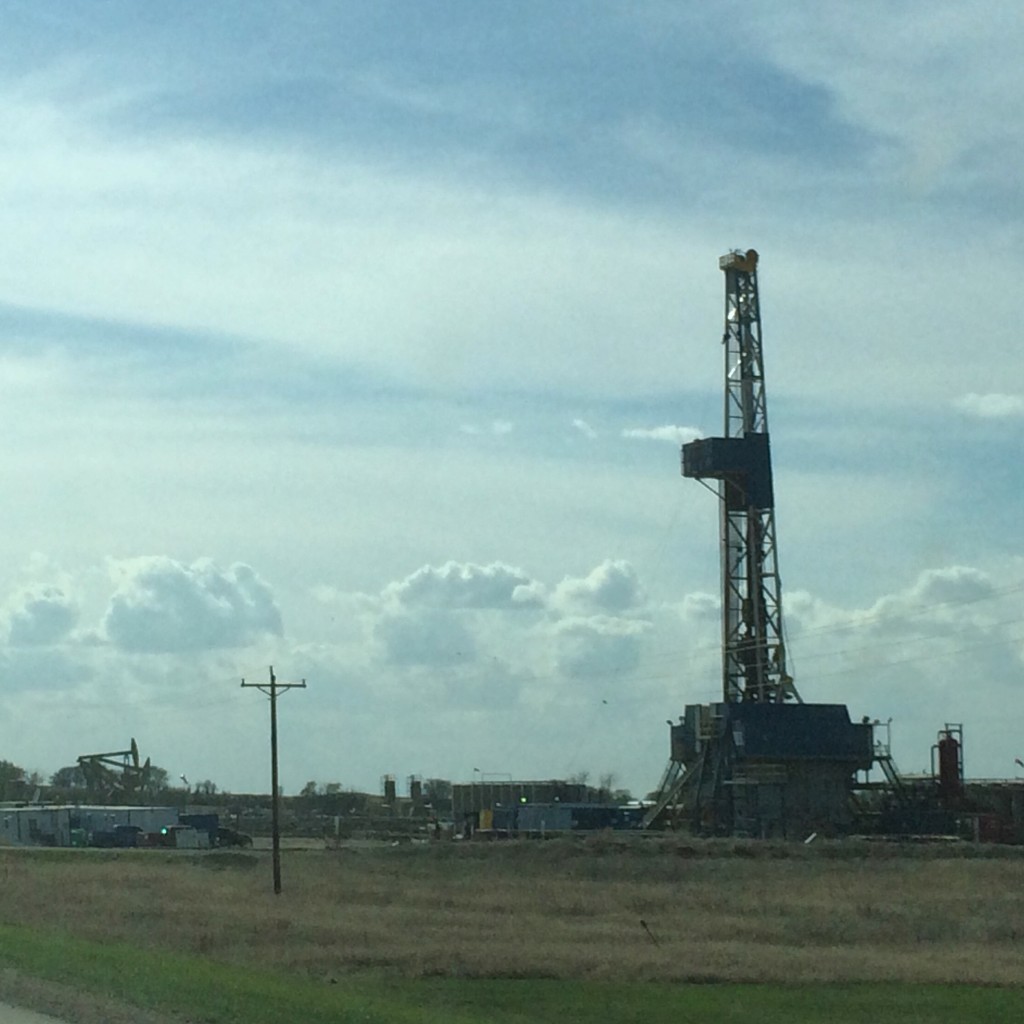 An oil rig in Williston, ND