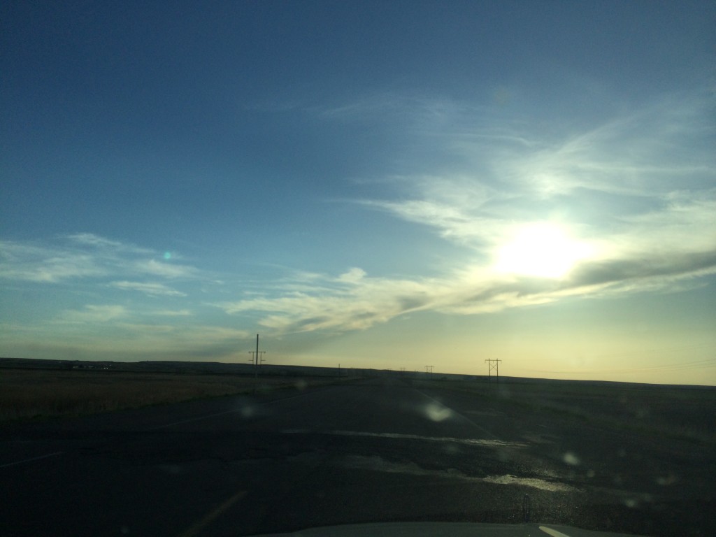 Sun and sky in eastern Montana