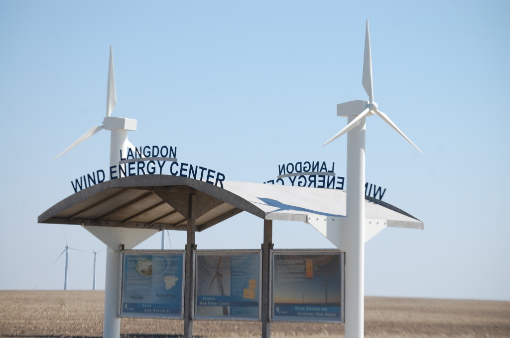 Langdon Wind Farm Info Center near Nekoma, ND