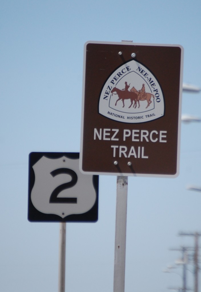 Nez Perce Trail on US Route 2 near Chinook, Montana