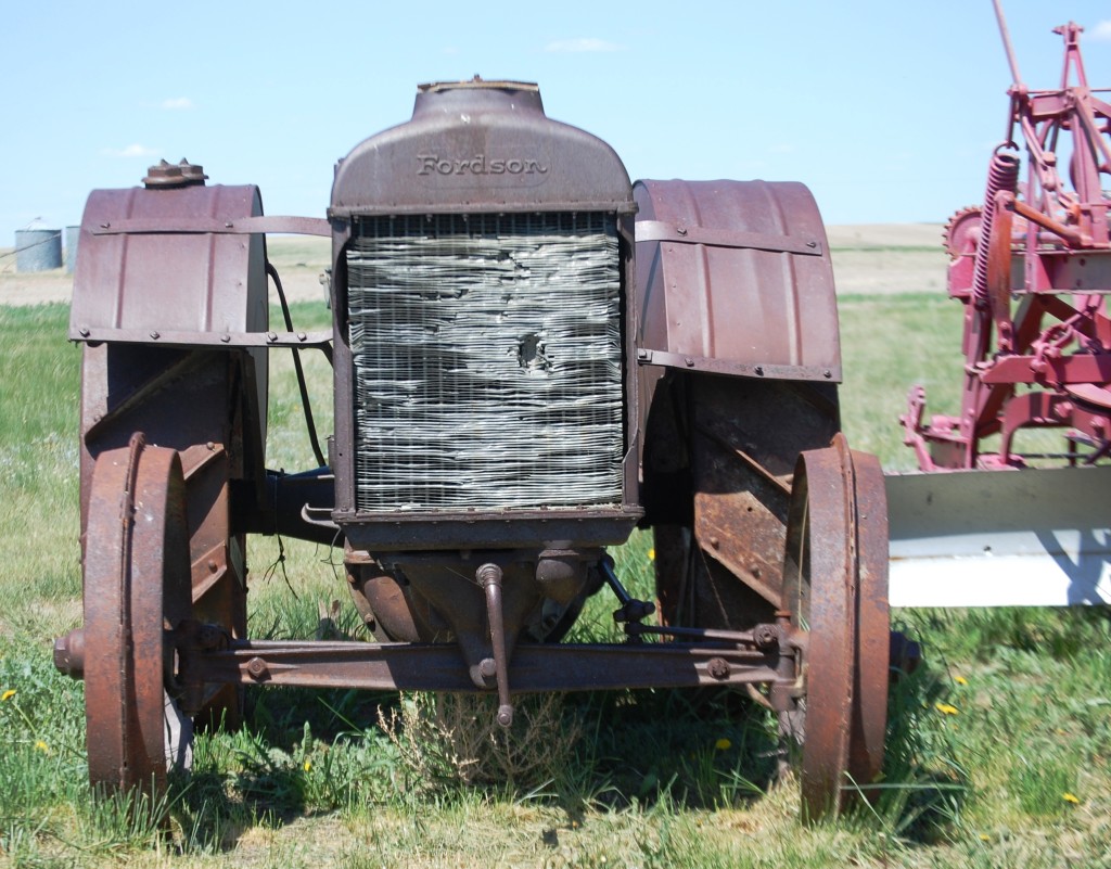 An old tractor at the Depot Museum in Rudyard, MT