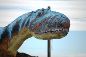 Big Dino Statue in Bynum, Montana