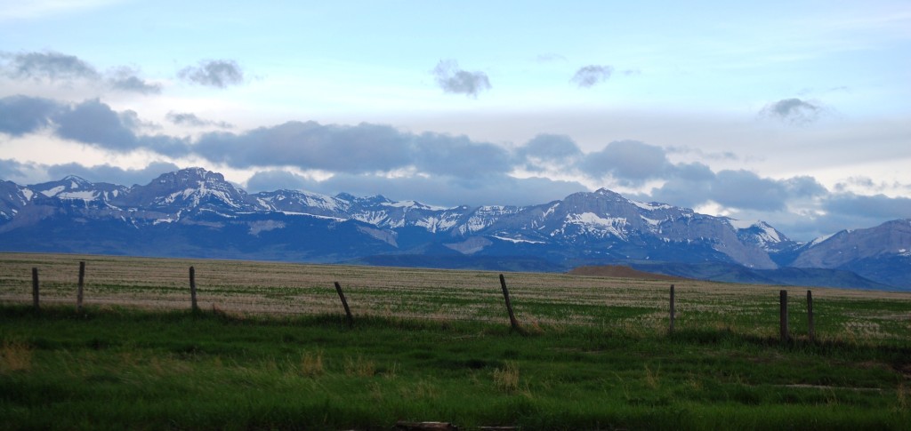 Another view of the Rocky Mountains just south of Dupuyer, Montana