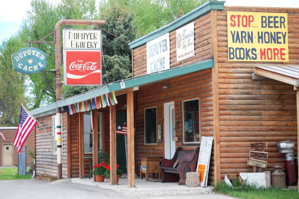Dupuyer Cache sells yarn, honey, books, groceries and more.