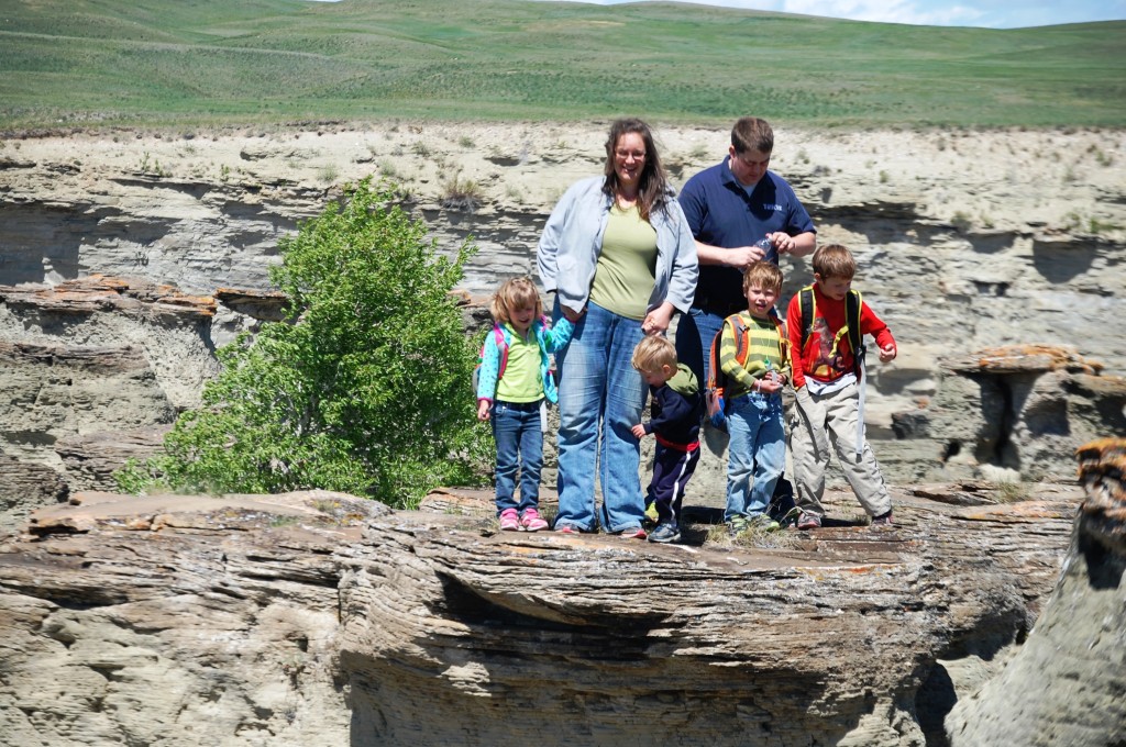 My daughter and her family at Rock City