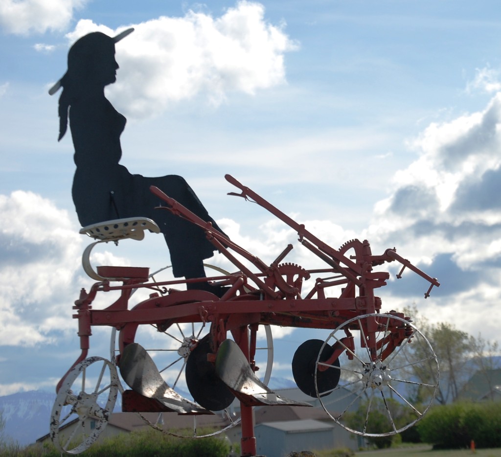 Metal Gal on Tiller in Pendroy, Montana