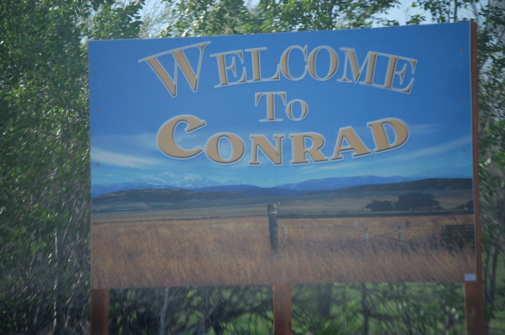 Welcome to Conrad, Montana