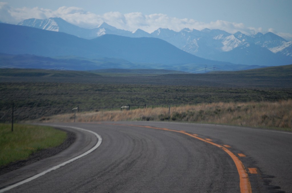 US 89 and the Crazy Mountains in Montana
