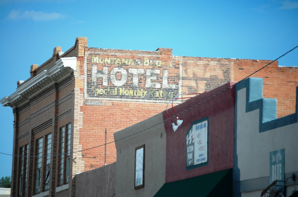 Ghost sign in Livingston, Montana