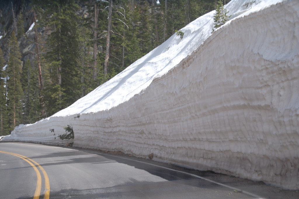 First view of really deep snow