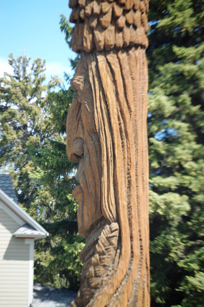Detail of the "Whispering Giant" of Red Lodge.