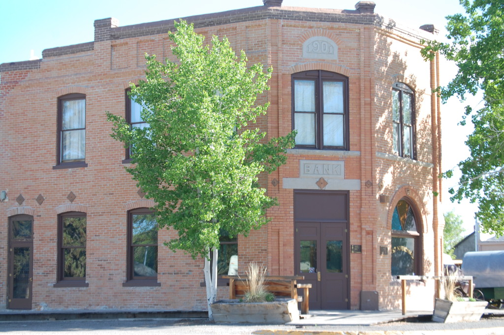 An old Bank building (1901) in Meeteetse