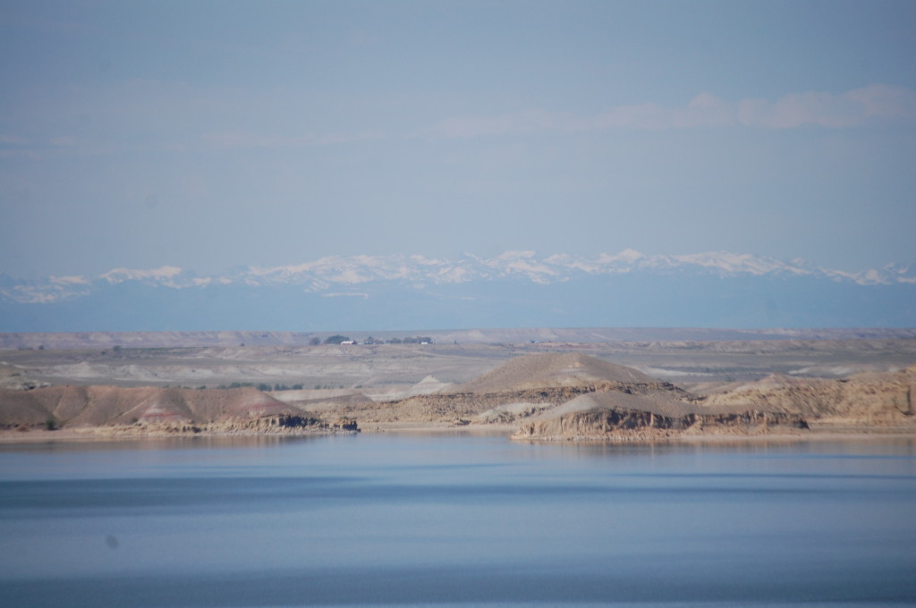 Another view of the Wind River Mountain Range behind Boysen Reservoir