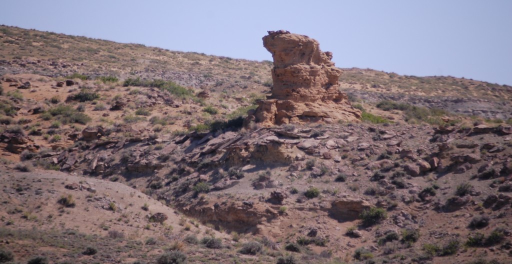 Another rock formation on US 20 east of Shoshoni, WY