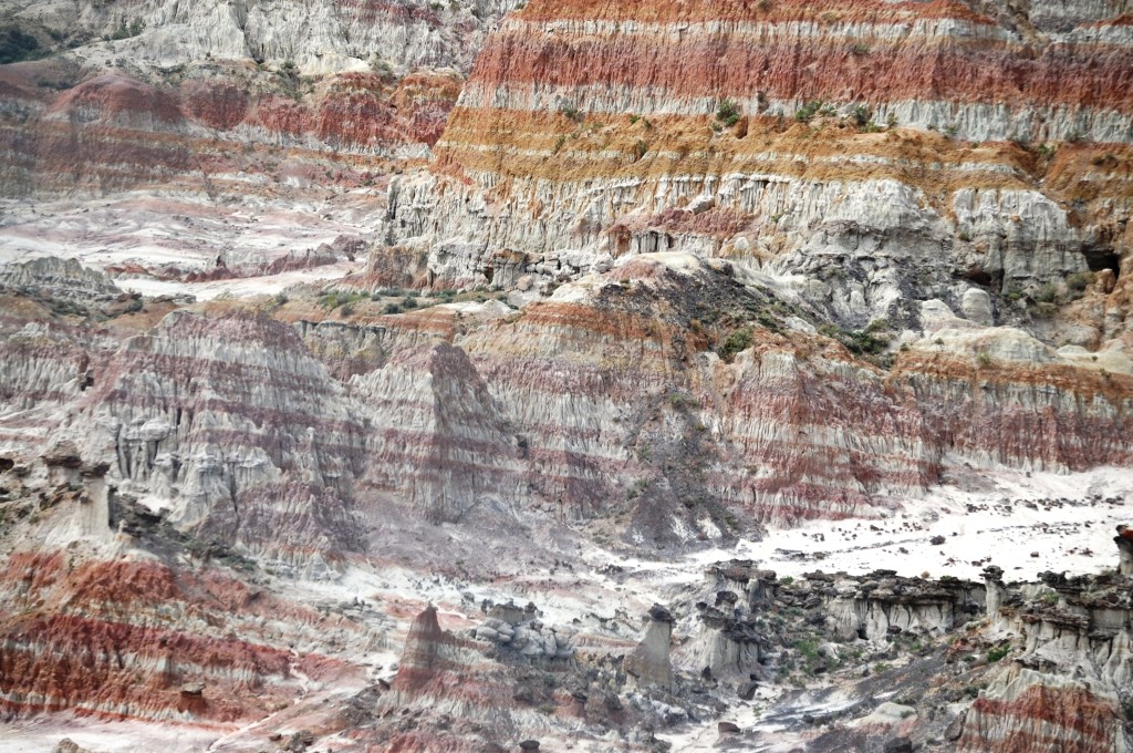 Rainbow colored landscape of Hell's Half Acre