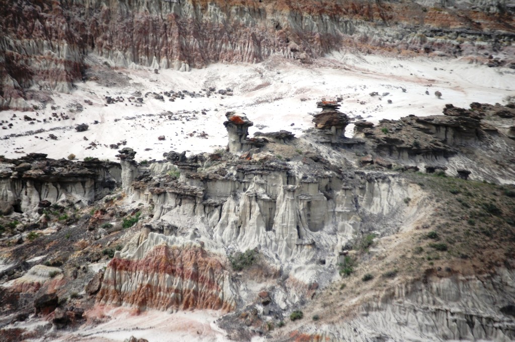 A view of the Hell's Half Acre scarp, Wyoming