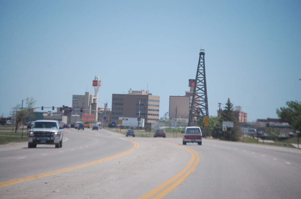 Entering Casper, Wyoming