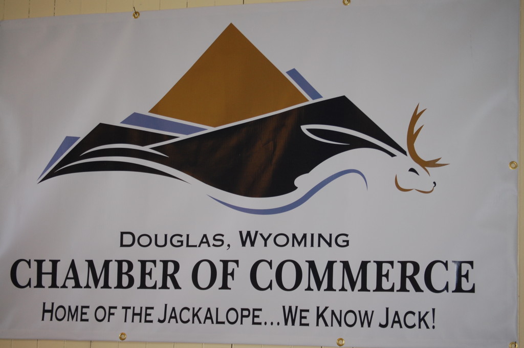 New Douglas Chamber of Commerce Logo with a Jackalope