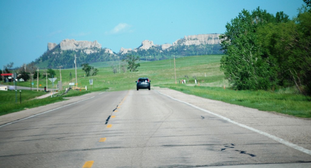 US 20 approaching Crawford, Nebraska and the Butte Country