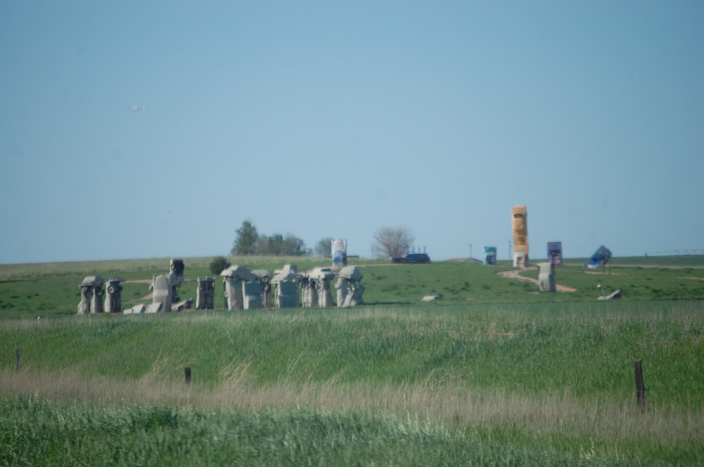 Wide view of Carhenge