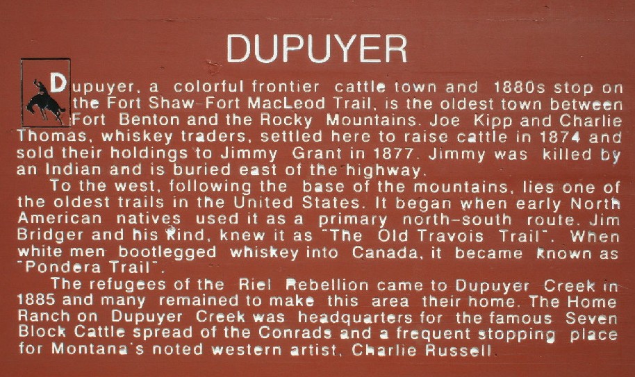 Dupuyer History