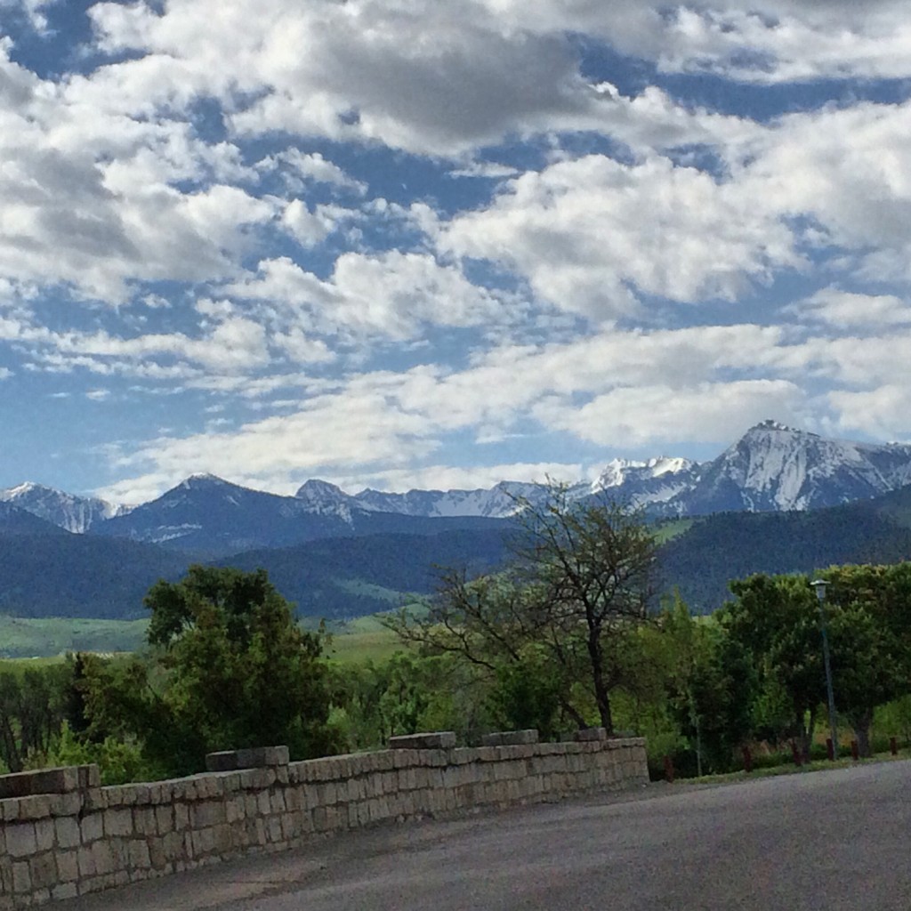 Mountain view from Sacajawea Park in Livingston, Montana