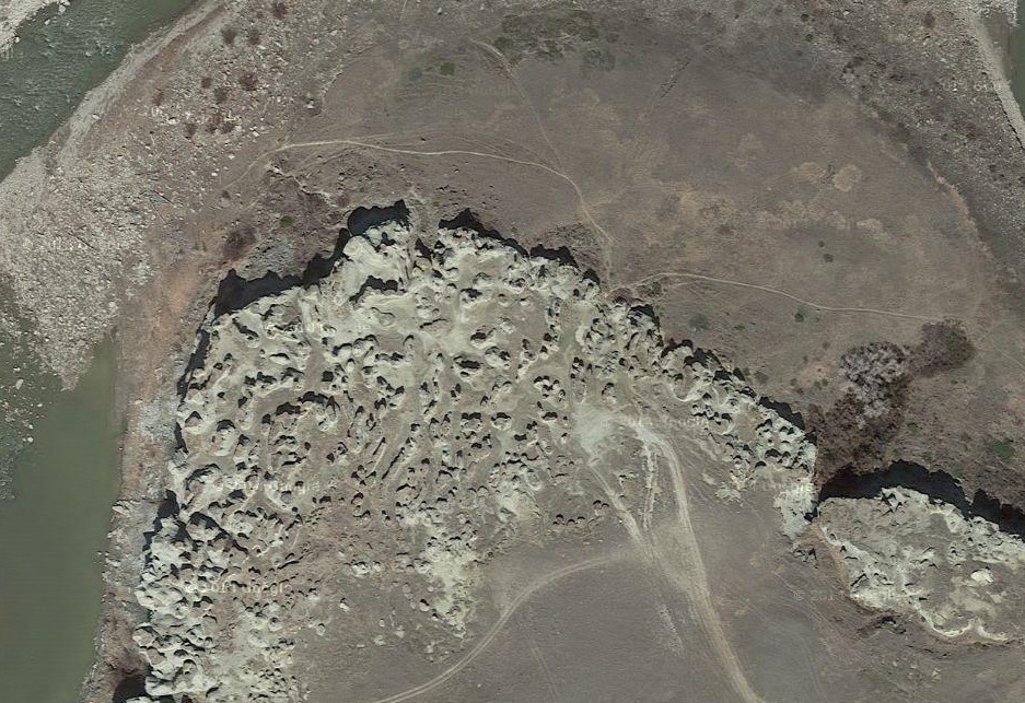 Satellite view of Rock City (from Google Maps)