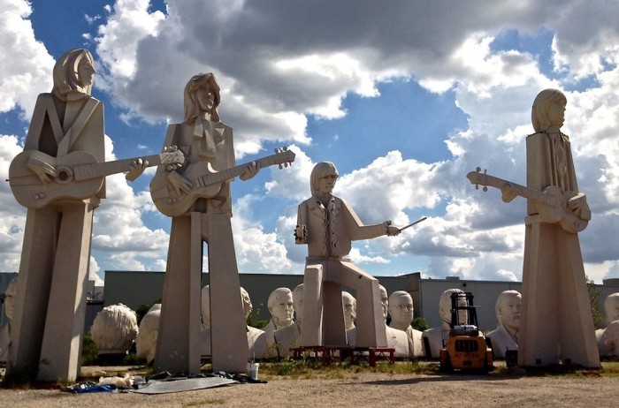 The Beatles statues by David Adickes in Houston (photo from http://365thingsinhouston.com)