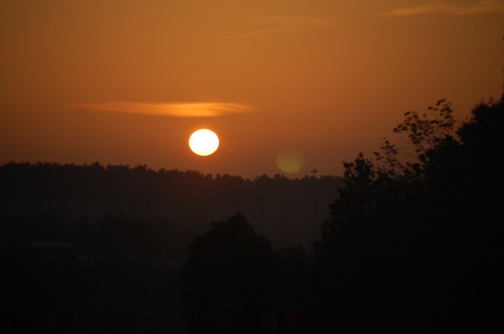 Sunrise as seen from the Western Kentucky Parkway near Leitchfield, KY
