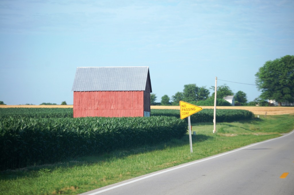 A nice red barn in a corn field south of Russellville on US Route 79