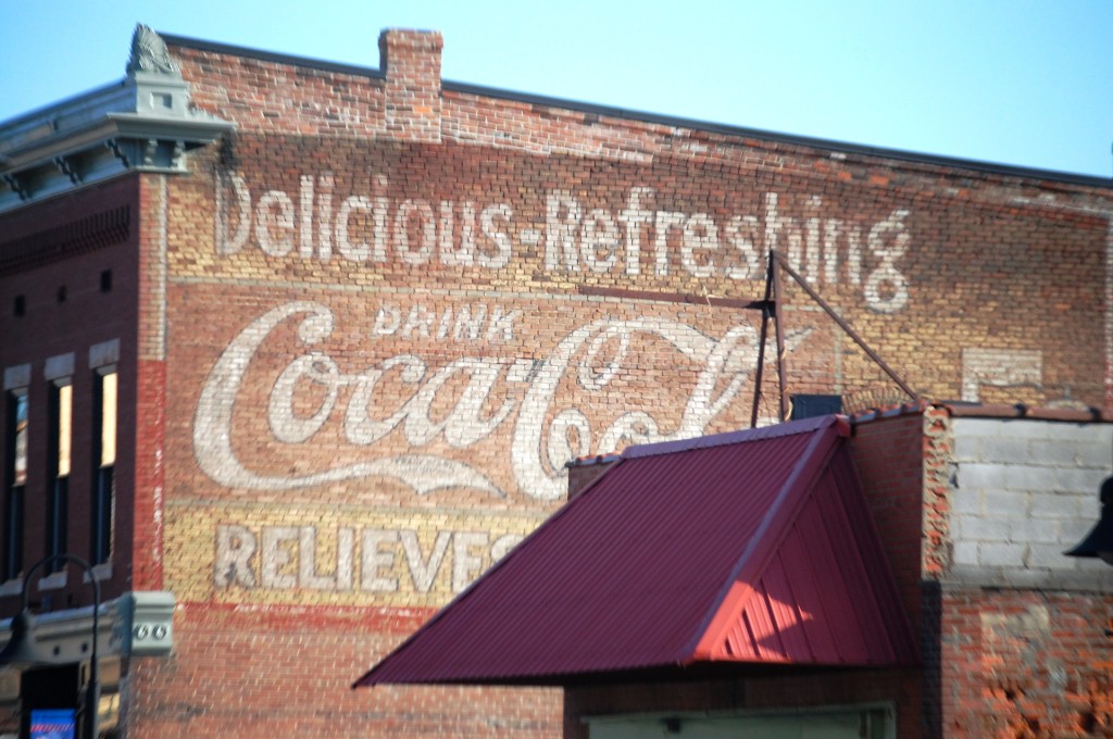 Ghost sign on a the side of a building in Guthrie, KY