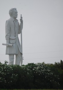 Stephen F. Austin Statue as seen from Highway 288 in Angleton, TX