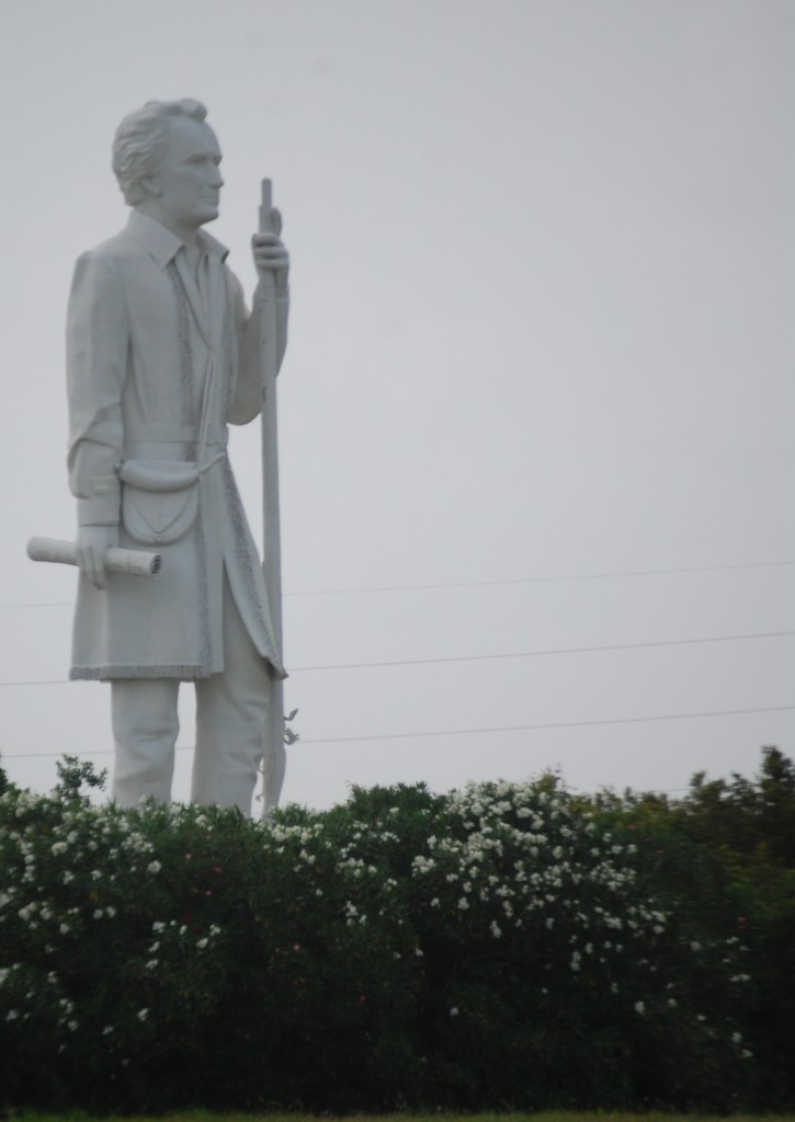Stephen F. Austin Statue as seen from Highway 288